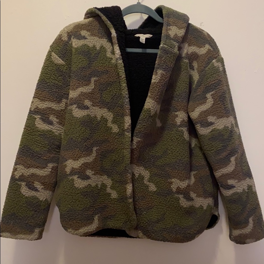 Reversible Camo Plush Jacket